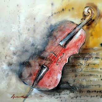 Musical Instrument oil painting